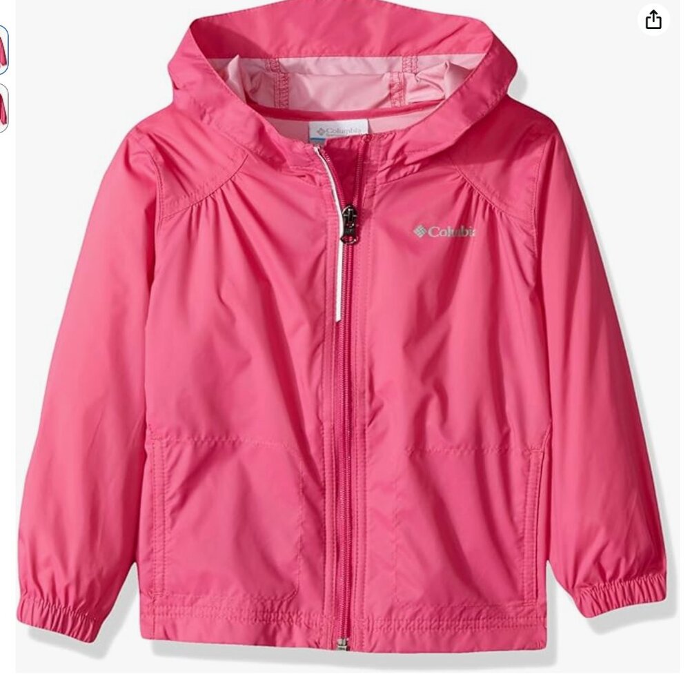 Columbia Toddler Girls Switchback Rain Jacket Outerwear Pink Ice 3T